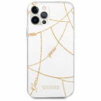 Guess kuldne Chain Collection iPhone 12 Pro Max 6.7" Ümbris - valge