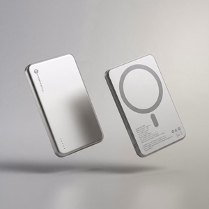 Forcell F-Energy Slim F5K9 akupank, MagSafe'iga ühilduv, 5000 mAh, 15 W, QC 4.0, PD 3.0, Cloud Dancer