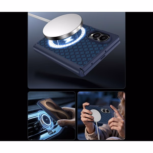 Benks Magnetic Armor Grid Pro Grand Combo ümbris Samsung Galaxy Z Fold 8 jaoks, sinine (C.K.FL.SA.BE.C060)