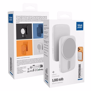Powerbank ühilduv MagSafe Blue Star Slim DG-P8 15W 5000 mAh valge
