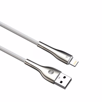 Forever Sleek kaabel USB - Lightning 1,0 m 2.4A valge