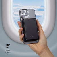 SBS TEBB5000MAG1CK Juhtmeta energiapank 5000 mAh USB-C, MagSafe ühilduv - must