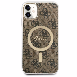 Guess GUHMN61H4STW iPhone 11 6.1" коричневый/коричневый hardcase 4G MagSafe