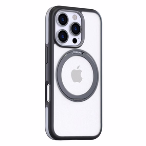 Torras Ostand R Fusion ümbris iPhone 16 Pro-le (must)