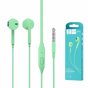 Handsfree Denmen (DR01G) 3,5mm roheline
