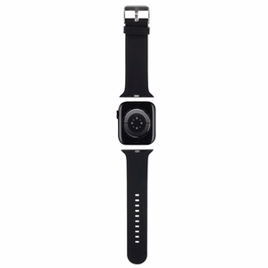 Karl Lagerfeld 3D Rubber Karl ja Choupette Heads rihm must Apple Watch 38/40/41mm jaoks