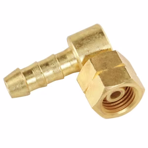 Meva 1/4-tolline LH nurkliitmik 8 × 15 mm gaasivoolikule