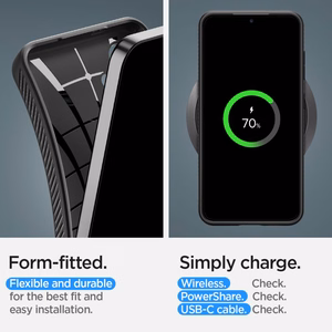 SPIGEN ümbris LIQUID AIR jaoks SAMSUNG S24 matte must