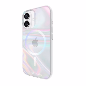 Case-Mate Soap Bubble MagSafe ümbris seadmele iPhone 16, sillerdav