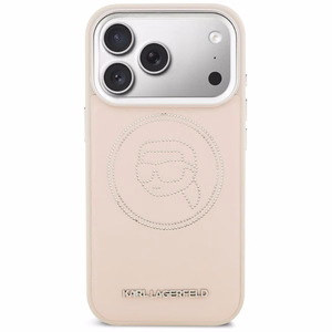 Karl Lagerfeld K Head Point Logo MagSafe Ümbris for iPhone 17 Pro - roosa