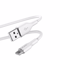 Puro Soft USB-A - USB-C Kaabel 1.5m - valge