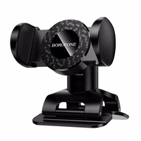 Borofone autohoidja BH142 tugi kleepuv alus must