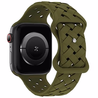 Beline Rihm Apple Watch Silicone Woven 38/40/41mm oliiv