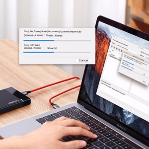 Ugreen US294 USB-C - USB-C 3A 480Mb/s kaabel 1m punane