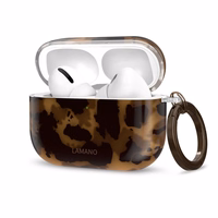 Tech-Protect Lamano ümbris jaoks AirPods Pro 3 - must and brown