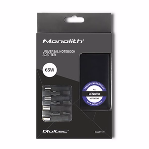 Qoltec 51761 toiteadapter Lenovo | 65W | 4 pistikut | +toitekaabel