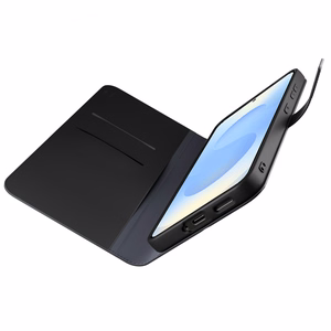Puro Booklet Ümbris with Flip and Wallet jaoks Samsung Galaxy S25+ - must