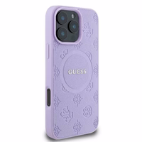 Guess Saffiano Peony Classic Logo MagSafe iPhone 16 Pro Max Ümbris - Lilla