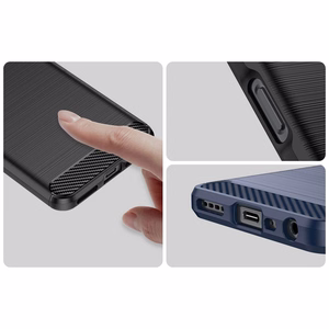 Carbon Ümbris jaoks Realme 10 5G / Realme 9i 5G Flexible Silicone Carbon Cover must