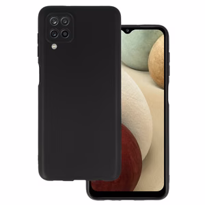 Taga Ümbris MATT jaoks SAMSUNG GALAXY A12 must