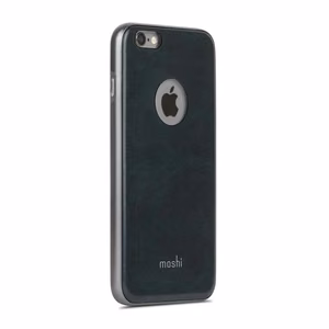 Moshi iGlaze Napa vegannahast tagaküljega hübriidümbris seadmele iPhone 6s Plus / 6 Plus, Midnight Blue värvitoonis