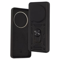 Slide Camera Armor Ümbris jaoks Xiaomi Redmi A3 Pro Must