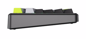 F99 Pro Black+Grey+Green GrayWood RGB AULA gasket klaviatuur
