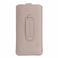 WONDER Deko Pouch Ümbris (Size S) jaoks Nokia 105 2019/150/216 cappuccino