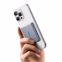 Baseus PicoGo AM31 Qi2 5000mAh 20W Ultra-Thin MagSafe Compatible Akupank with Alus and Baseus Simple USB-C 20cm Braided Kaabel - Hall