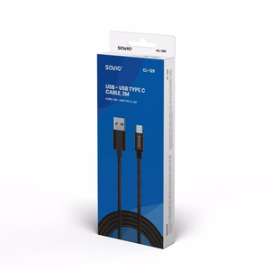 Savio CL-129 USB cable 2 m USB 2.0 USB A USB C must