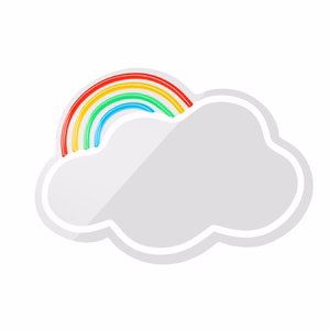 Neon MIRROR LED CLOUD multicolor FMNE05 Forever Light