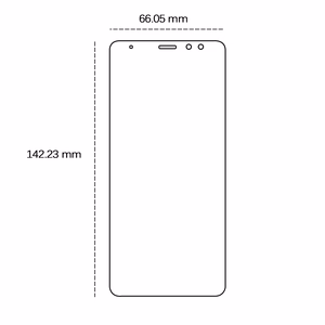 Karastatud klaas 2,5D jaoks Samsung Galaxy A8 2018 (A530)