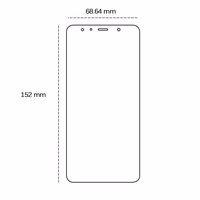 Karastatud klaas 2,5D jaoks Samsung Galaxy A7 2018