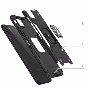 Wozinsky Ring Armor Case Kickstand Tough Rugged Cover for Samsung Galaxy A22 4G sinine