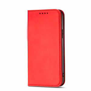 Magnet Card Ümbris jaoks Samsung Galaxy S23 Ultra flip cover wallet stand punane