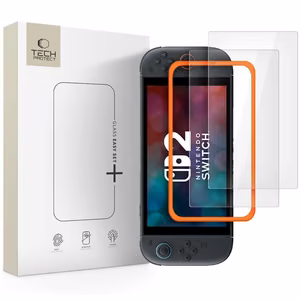 Tech-Protect Easy Set+ 2-pack karastatud klaas jaoks Nintendo Switch 2 - läbipaistev