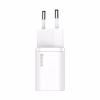 Laadija Baseus Super Si 30W USB-C valge CCSUP-J02