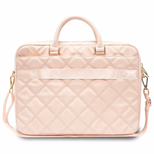 Guess Quilted 4G kott jaoks a 16" laptop - roosa