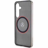 Mercedes Double Layer W punane MagSafe ümbris jaoks Samsung Galaxy S24 - must