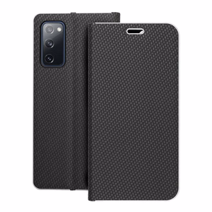 Чехол-книжка для Samsung S20 FE / S20 FE 5G Luna Book Carbon чёрный