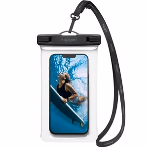 Spigen Aqua Shield A601 universaalne veekindel ümbris, läbipaistev