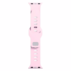 3mk silikoonrihm Apple Watchile, 38/40/41/42 mm, puudriroosa, väike suurus