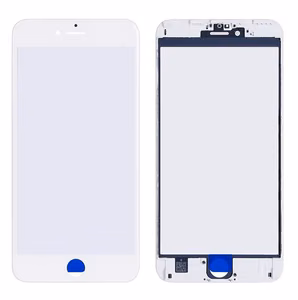 LCD screen glass Apple iPhone 6 Plus with frame and OCA valge V2 ORG