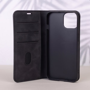 Nutikas Suede ümbris for iPhone 17 Pro 6,3" must