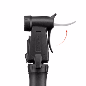 ROCKBROS TM-1701P 80 PSI minipump Presta ja Schrader ventiilidele – värv: must