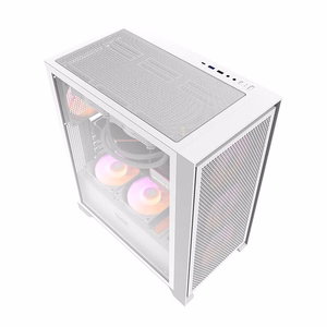 Darkflash DRX70 MESH computer ümbris (valge) + 4 RGB fans