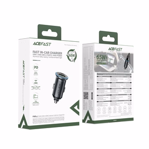 Autolaadija Acefast B15 65W USB-C/USB-A hall