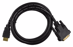 Lanberg CA-HDDV-10CC-0018-BK videokaabli adapter 1.8 m HDMI Type A (Standard) DVI-D must