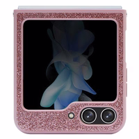Guess Glitter Script ümbris jaoks Samsung Galaxy Z Flip 5 - roosa