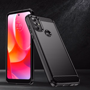 Carbon Case Paindlik ümbris Motorola Moto G Power 2022 must